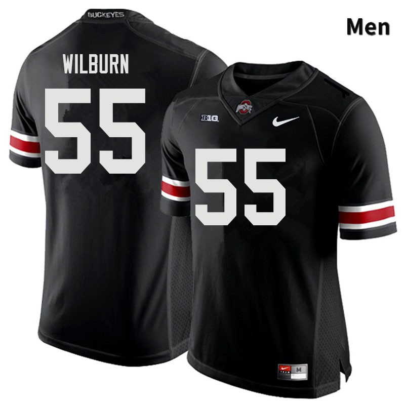 Ohio State Buckeyes Trayvon Wilburn Men's #55 Black Authentic Stitched College Football Jersey
